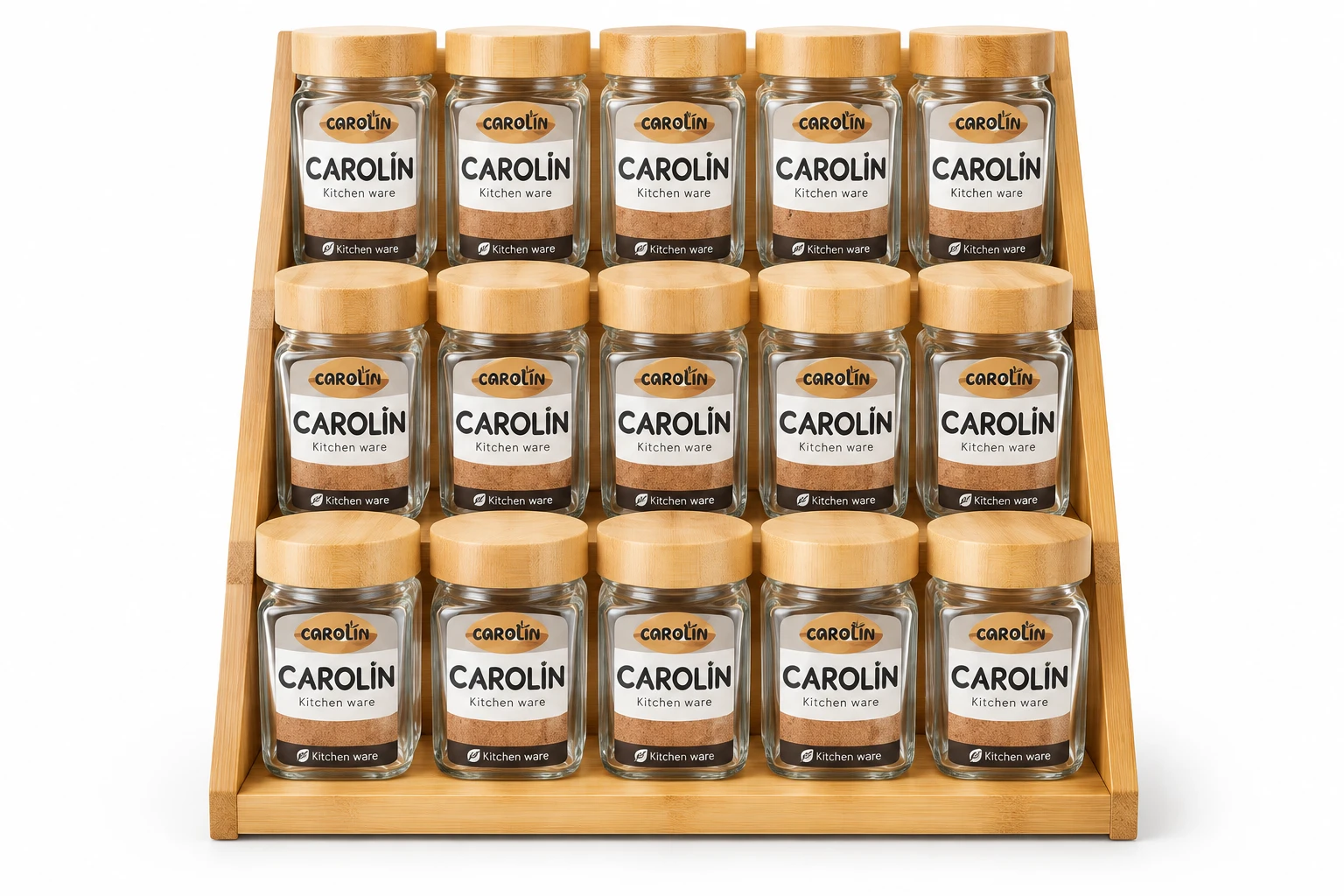 جا ادویه استندار ۱۵ عددی کارولین  Caroline 15-Piece Spice Rack Set