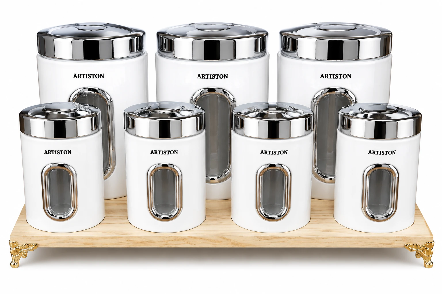 پاسماوری ۸ پارچ  ارتیستون  Artiston 8-Piece Kitchen Canister Set