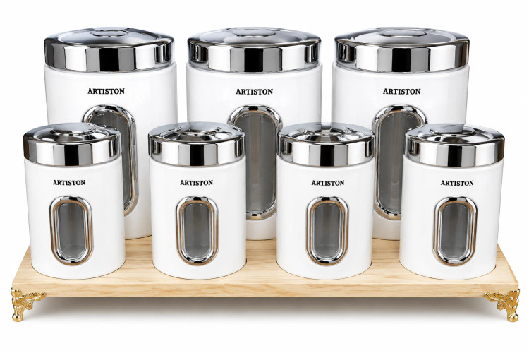 پاسماوری ۸ پارچ ارتیستون Artiston 8-Piece Kitchen Canister Set