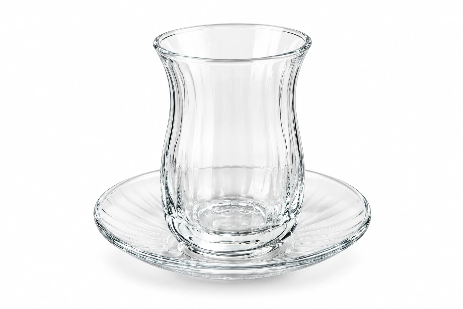 استکان نعلبکی پاشا باغچه لینکا 6 عددی  Pasabahce Linka Tea Glass and Saucer Set