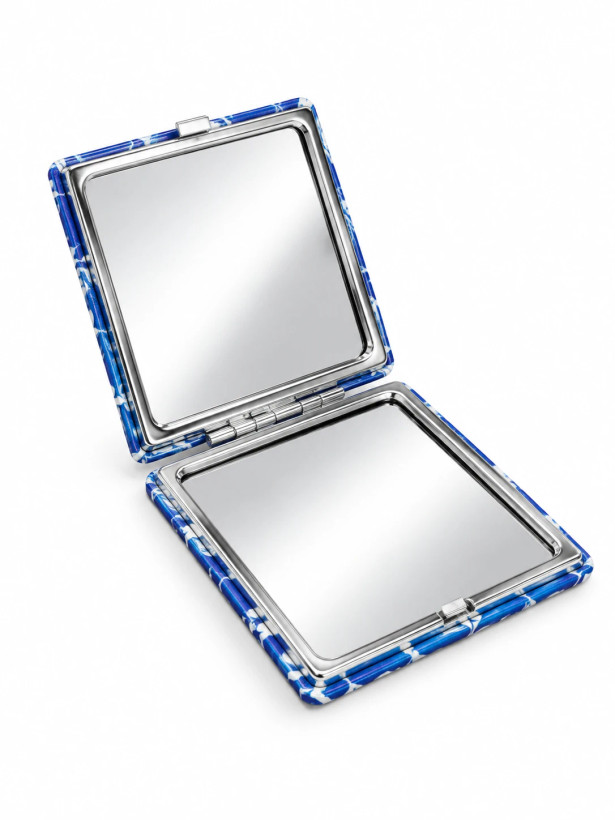 آینه جیبی طرح لویی ویتون Louis Vuitton-style pocket mirror