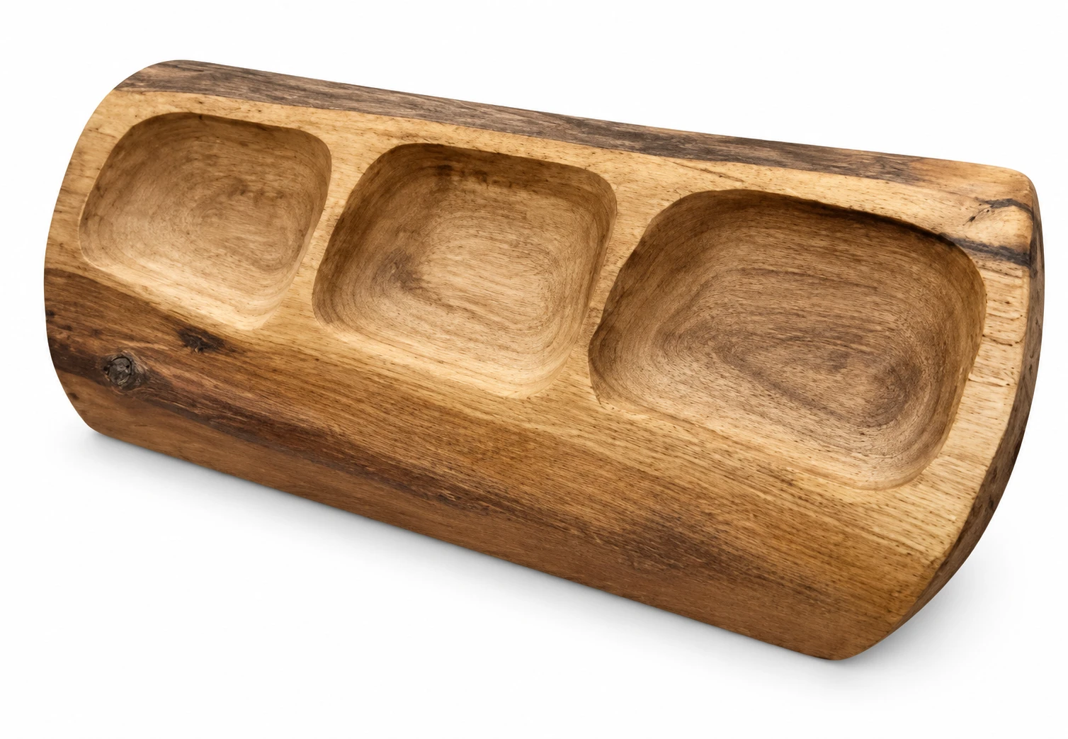 اردو خوری 3 خانه چوبی دست ساز  Handmade 3-compartment wooden serving tray