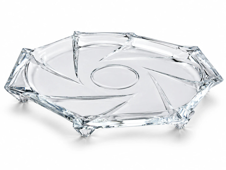 شیرینی خوری استیج تخت کریستال Stage Flat Serving Platter