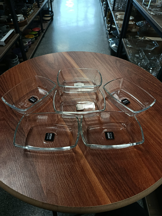 پیاله سرو شیشه ای لیمون بزرگ 6 عددی Limon Large Glass Serving Bowl – Set of 6