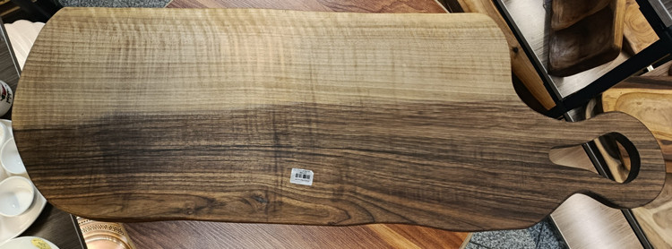 تخته سرو چوبی دست ساز دسته دار Handmade wooden serving board with a handle