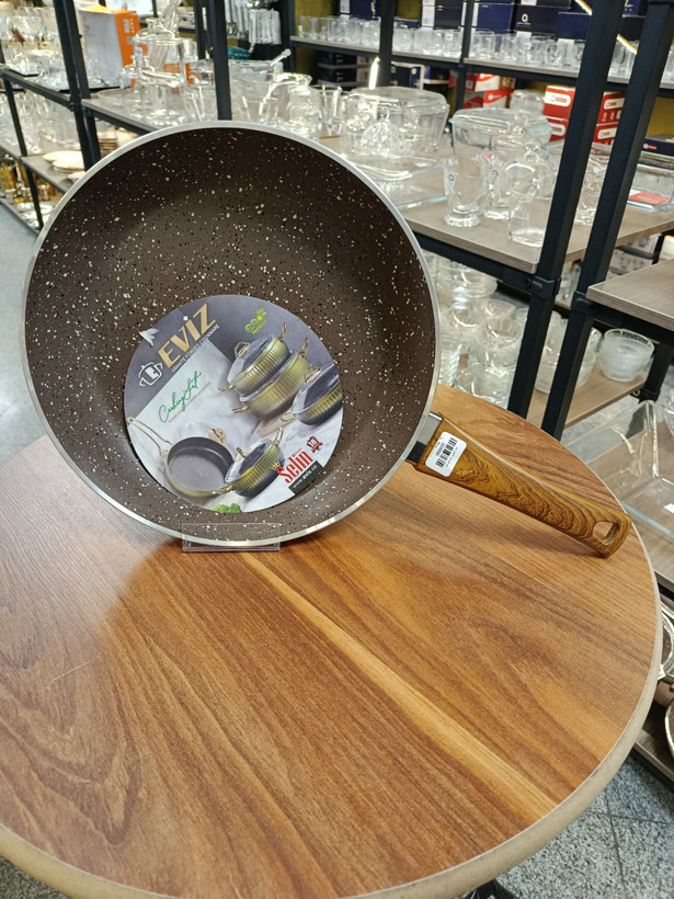 تابه المینیوم گرانیت اویز تکدست Single-handle aluminum-granite frying pan