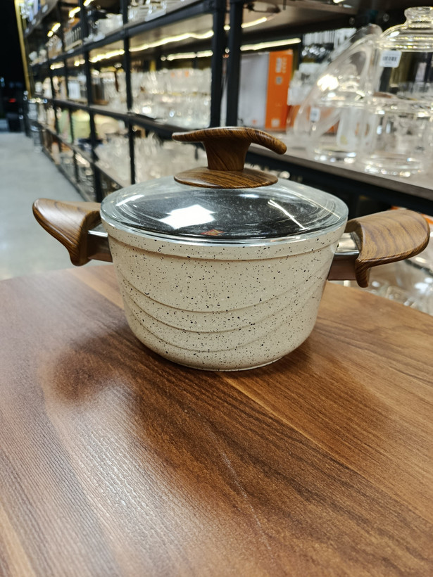 قابلمه المینیوم گرانیت اویز Aluminum Granite Pot with Hanging Handle