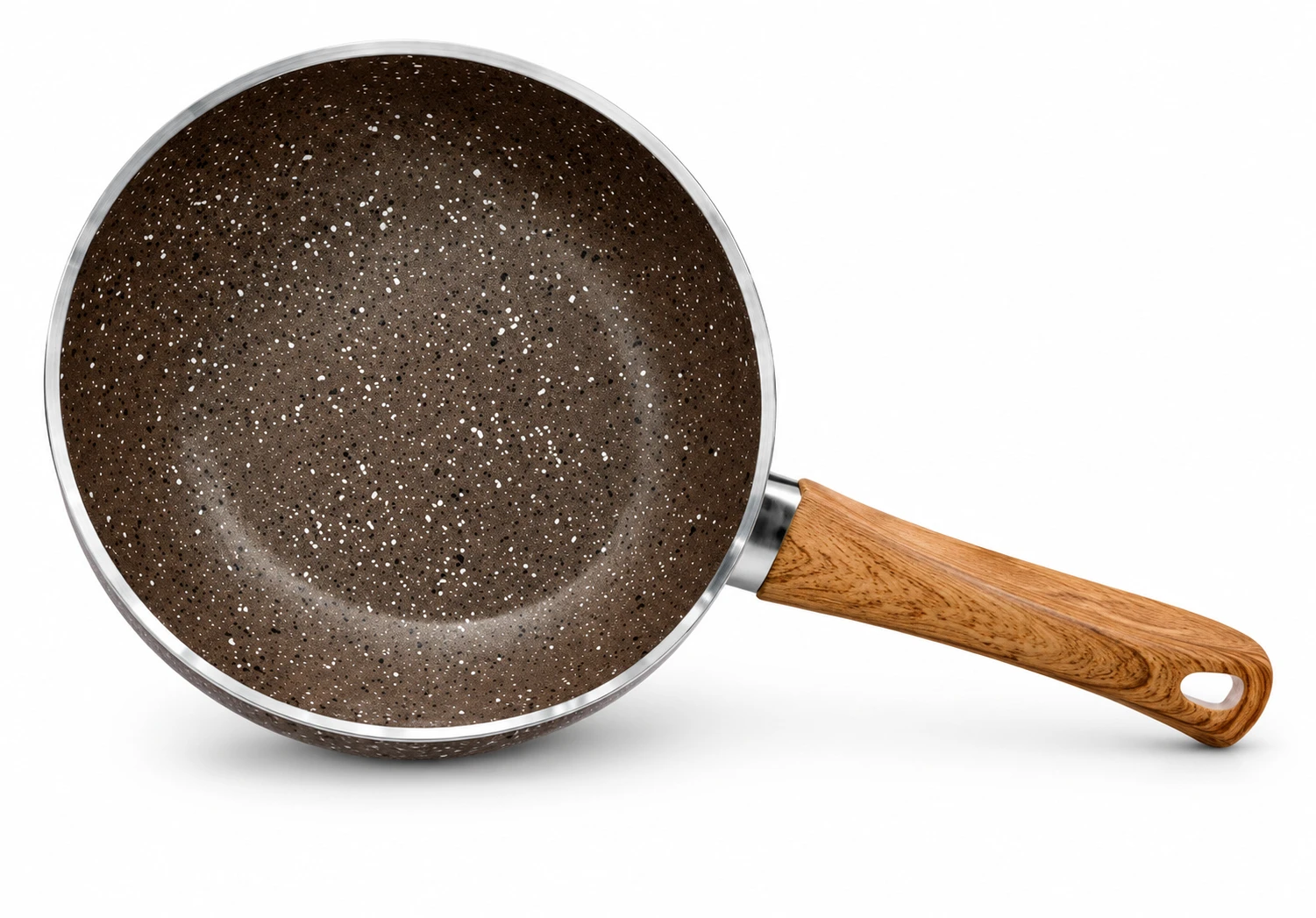 تابه المینیوم گرانیت اویز تکدست  Single-handle aluminum-granite frying pan