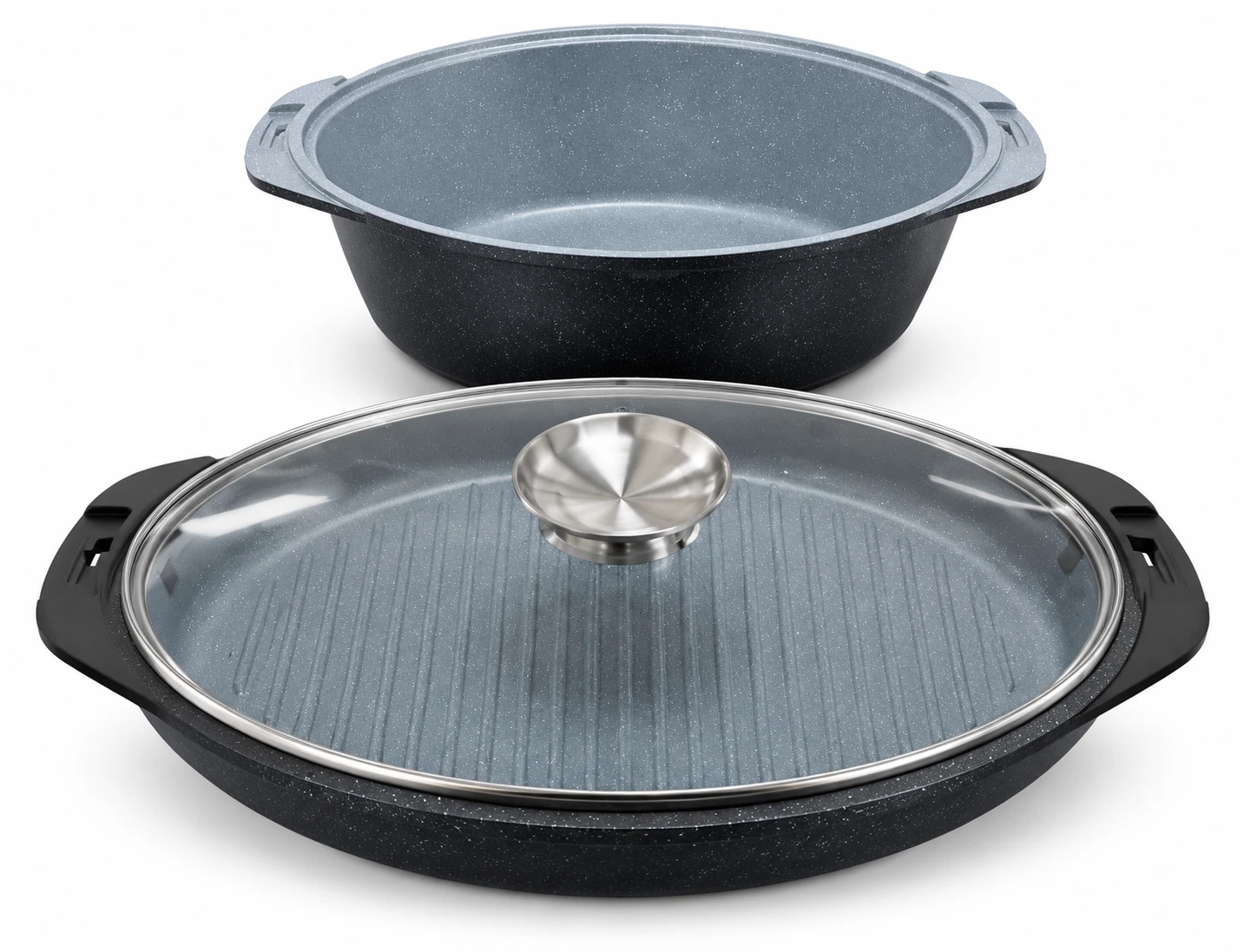 تابه مرغ و ماهی گرانیت و تفلون ریور  River Granite and Teflon Chicken and Fish Pan