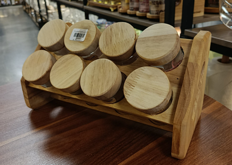 ست جا ادویه چوبی امپرلند راشا ۸ عددی Emperland Rasha 8-Piece Wooden Spice Set