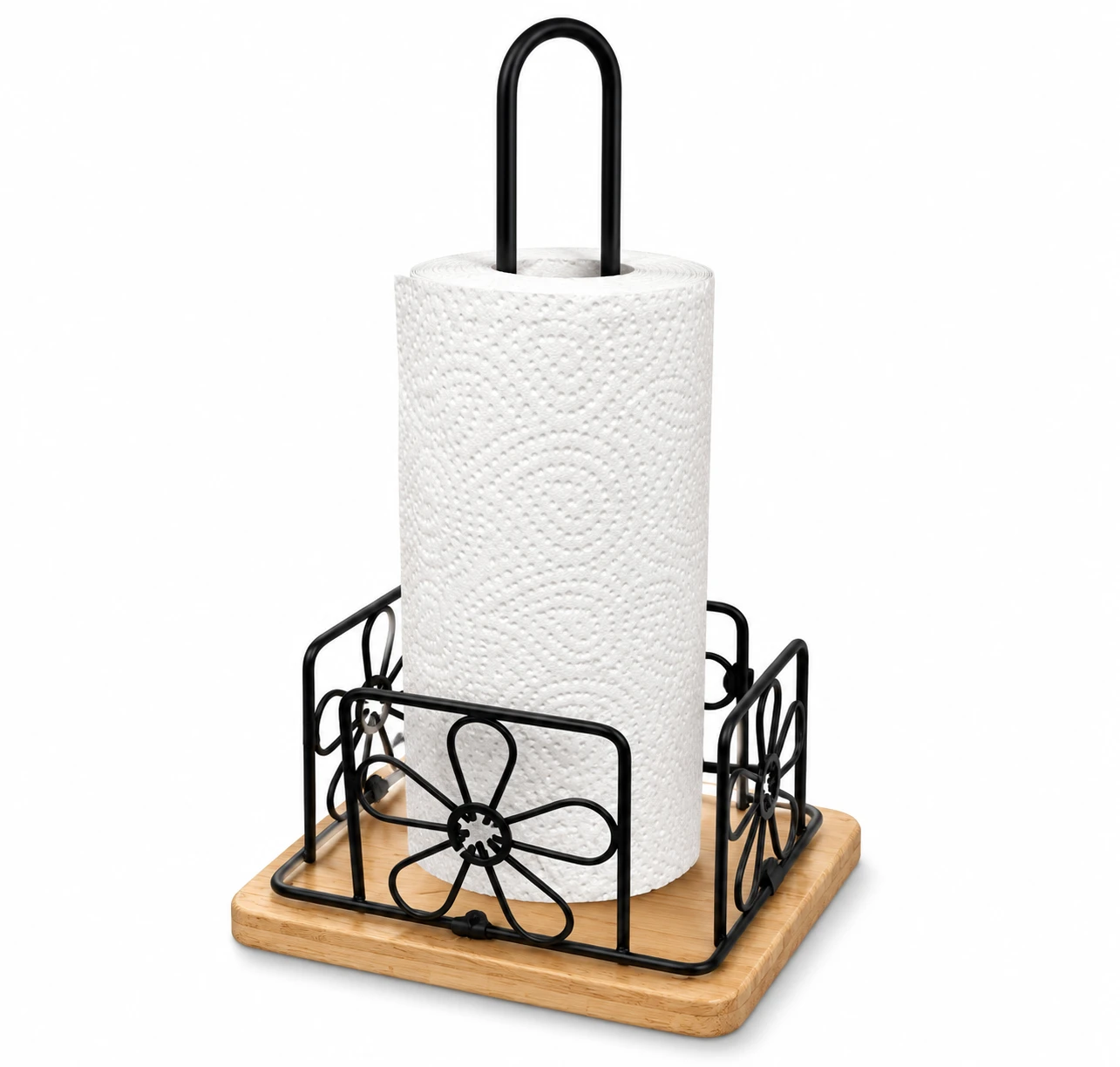 جا دستمالی چوب برند  استیل ایران  Wooden Tissue Holder by Steel Iran Brand