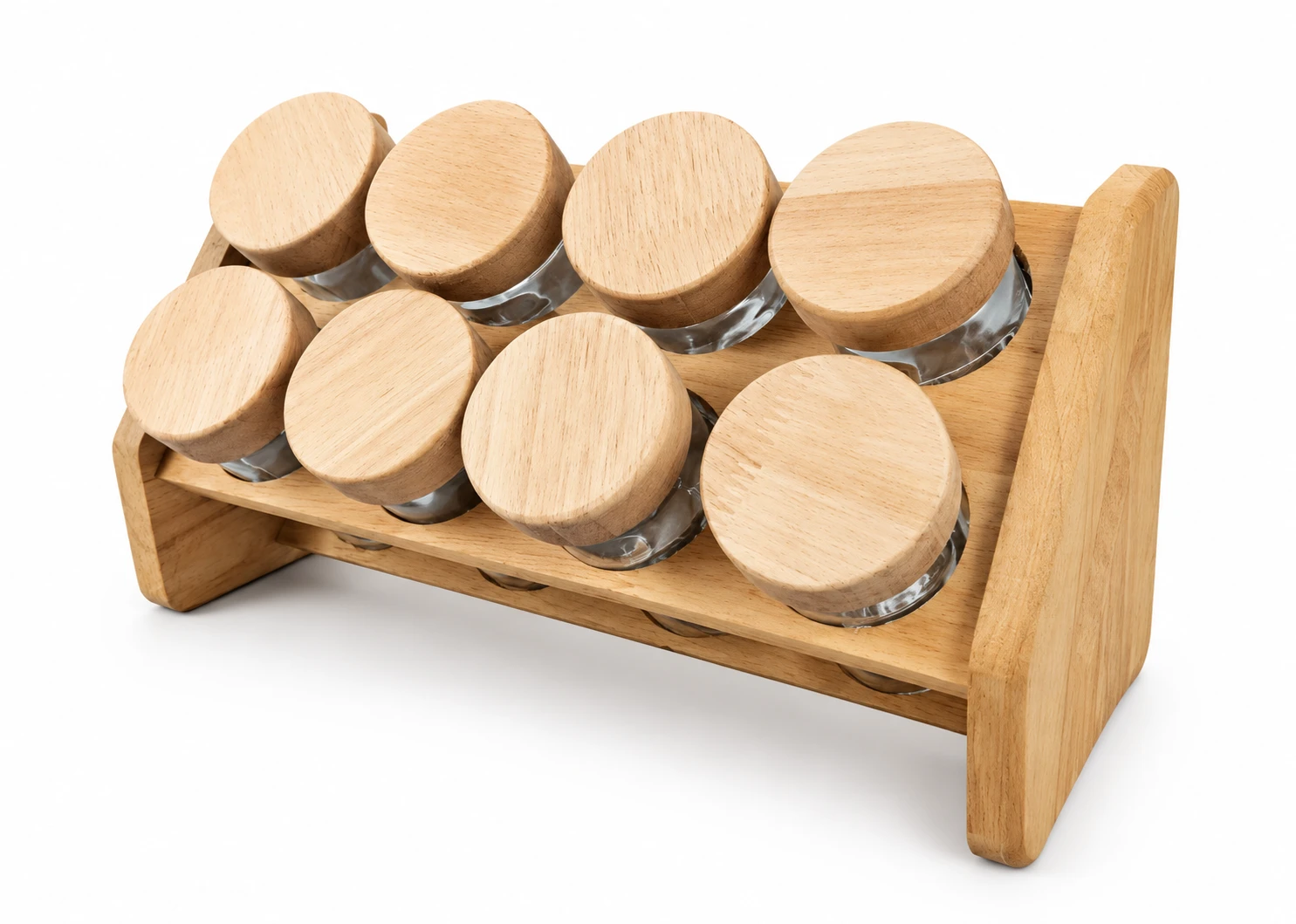 ست جا ادویه چوبی امپرلند راشا ۸ عددی  Emperland Rasha 8-Piece Wooden Spice Set