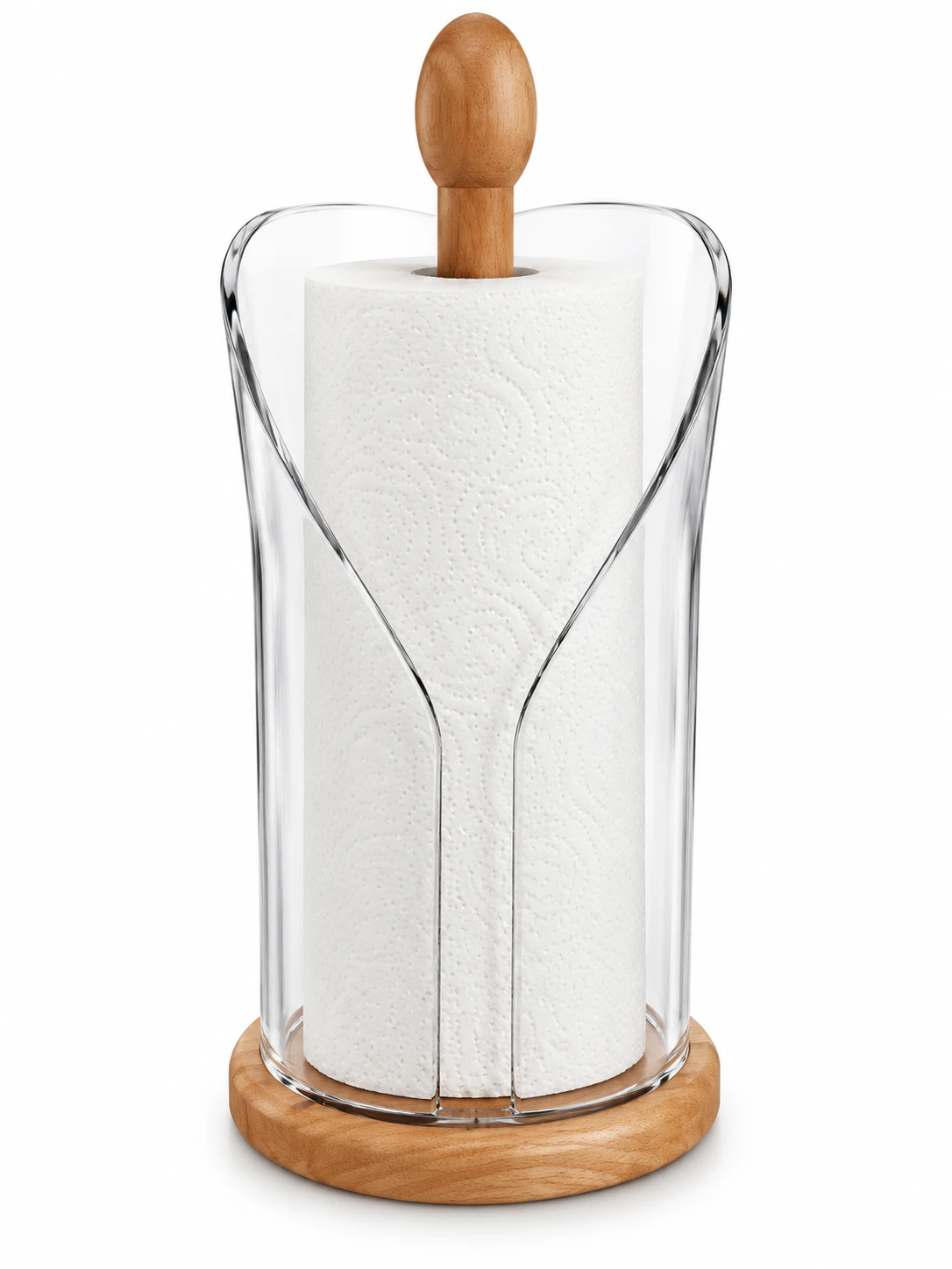 جا دستمالی چوبی لیمون رولی  Limon roll wooden napkin holder